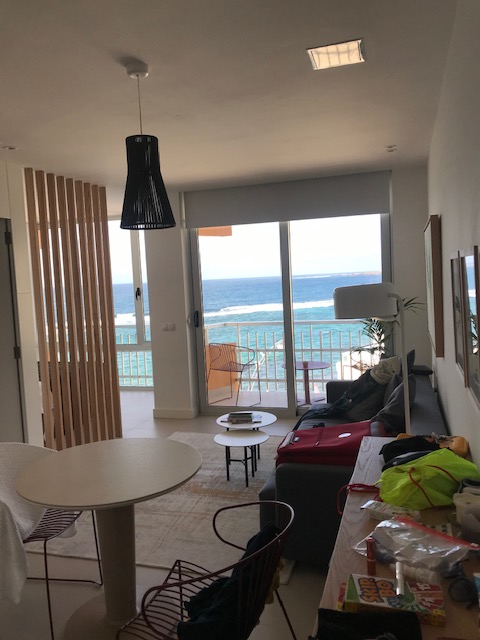 In der zweiten Wohnung 2019 haben wir den Atlantik vom 6. Stock aus bewundert!